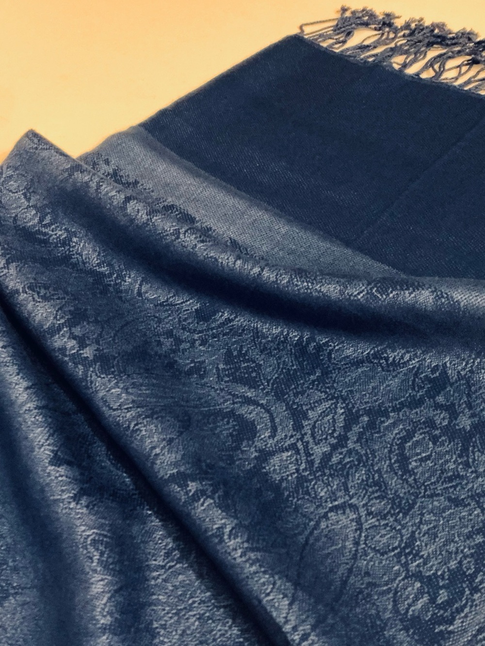 PASHMINA, Women’s Large Scarf Shawl Wrap 70% Pashmina, 30% Silk - New - Picture 9 of 9